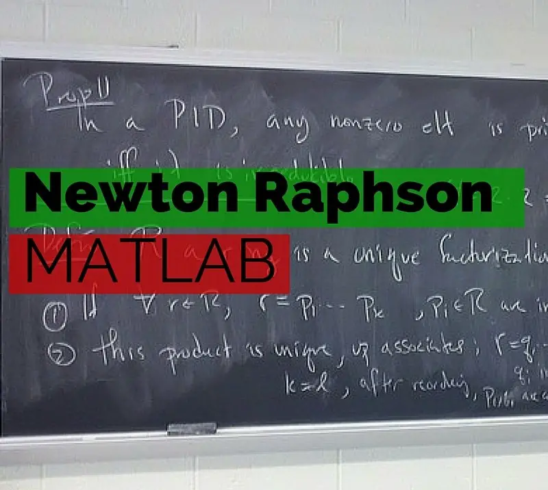 vectorial newton raphson method