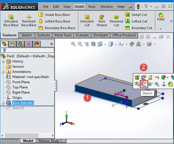 solidworks sweep tutorial