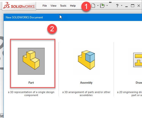 How to create a Sphere in Solidworks