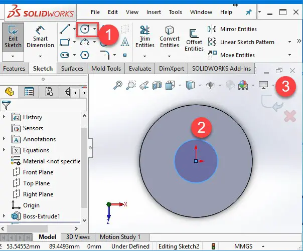 Solidworks Tutorial: Solidworks Equation - Tutorial45