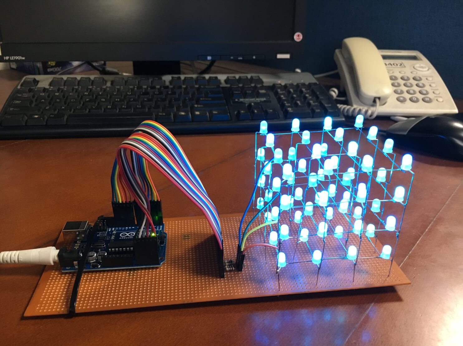 Arduino Projects: LED – 4X4X4 LED Cube - Tutorial45