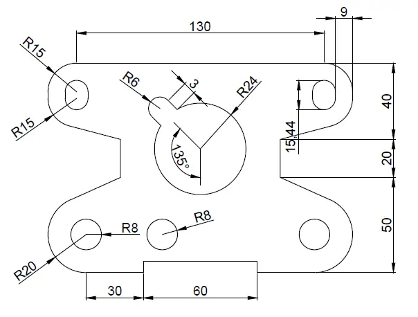 Autocad mechanical practice drawings