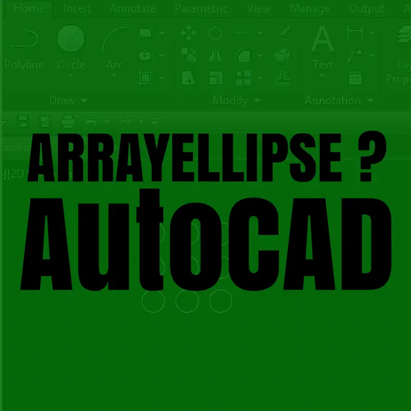 Create An Array Around Ellipse In Autocad Tutorial45