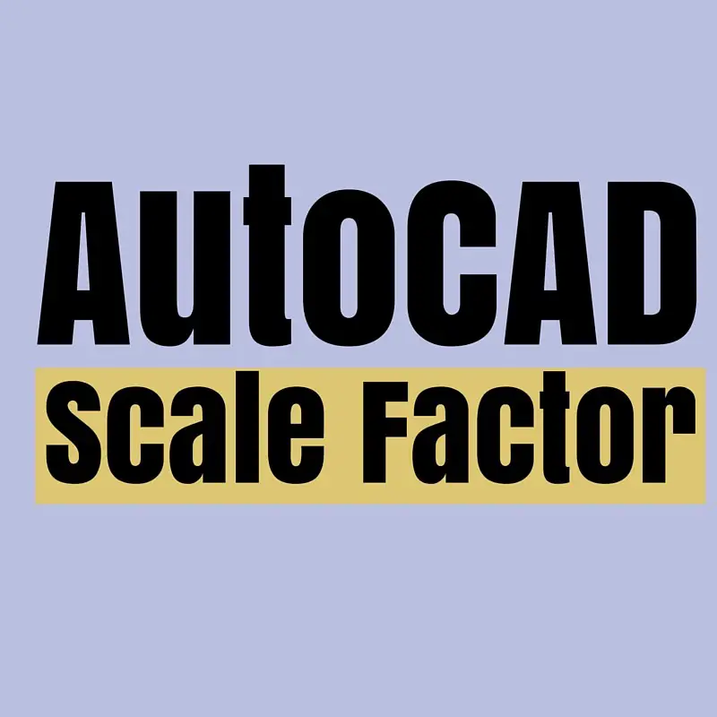Autocad Metric Scale Factor Chart
