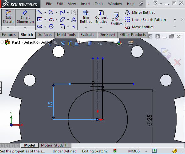 Solidworks trim entities