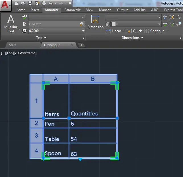 Import Excel Spreadsheet Into Autocad