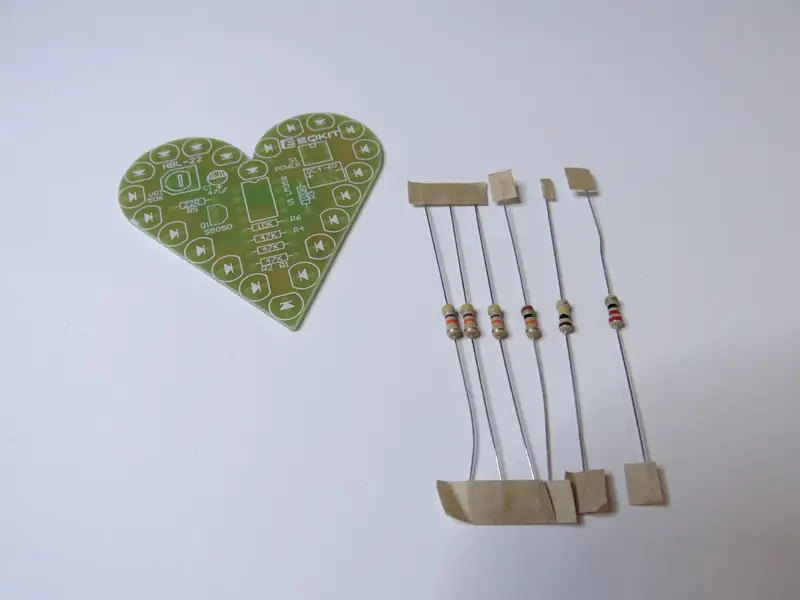 circuit board and resistors