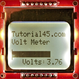 Nokia 5110 Arduino Project printing tutorial45.com